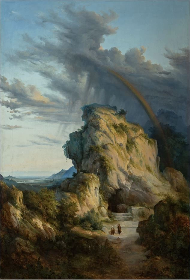 Eremo dopo il temporale, 1850 - Collezione Manodori, Reggio Emilia
